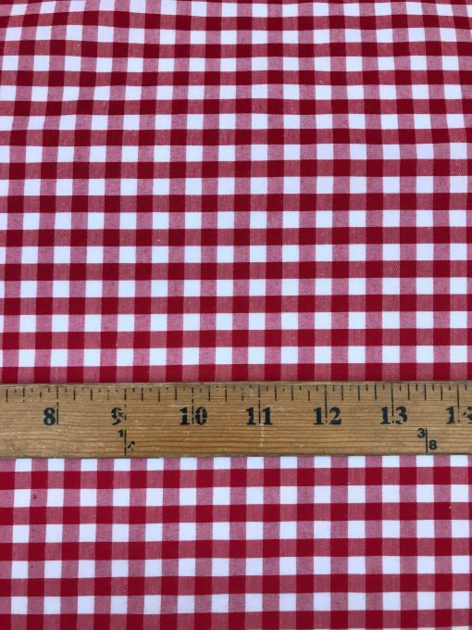 1 Yard Burgundy 1/4″ Gingham Checkered Poly Cotton Fabric 58/59 Inch Wide Lightweight Sewing & Decor Material